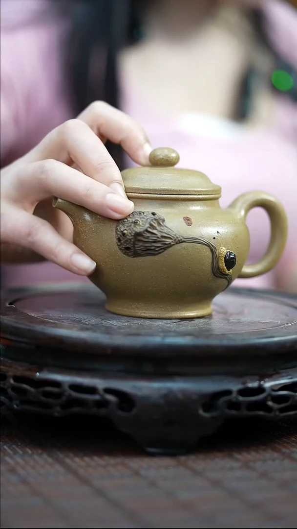 茶壶紫砂宜兴紫砂岁颐传砂原矿全手15