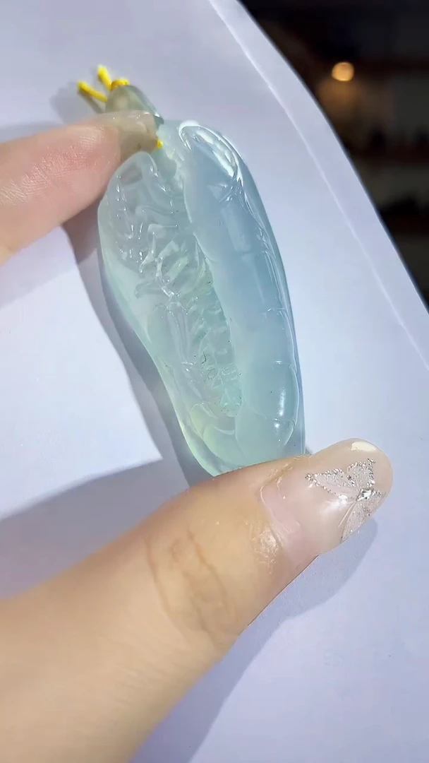 定制翡翠未镶嵌4868mm-毛货挂件37