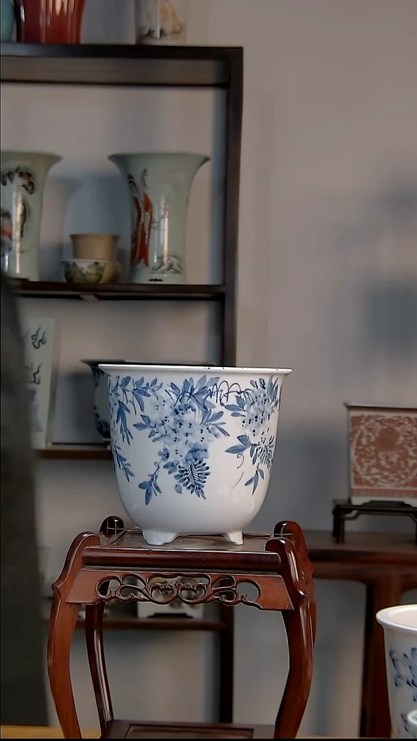 景德镇陶瓷手工花盆