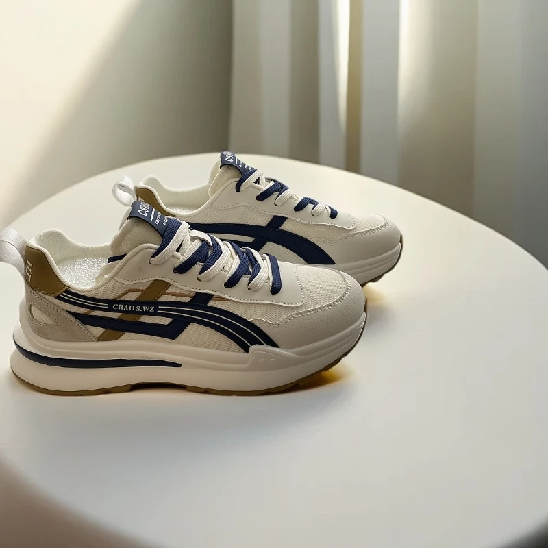 运动休闲阿甘鞋轻便减震透气网面2025年新款百搭防滑耐磨男鞋