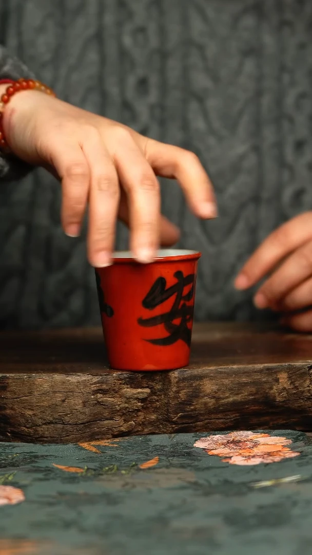 【闪购商品】杯釉下彩手工手绘同款陶器