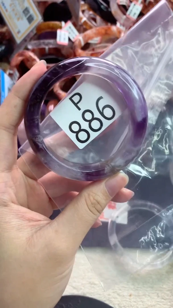 未镶嵌手镯水晶P886-54+