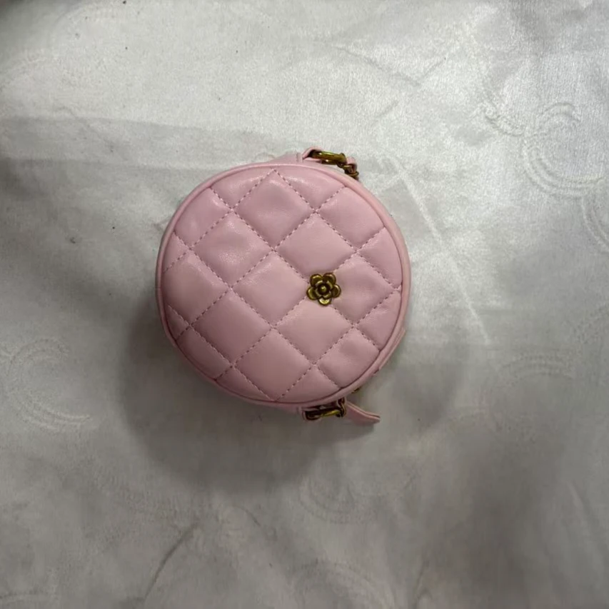 05粉色圆筒包女时尚百搭