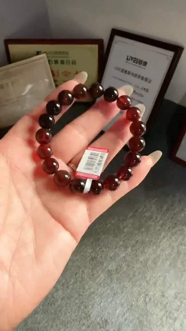 未镶嵌琥珀手串规格10微瑕紫罗兰手串#21