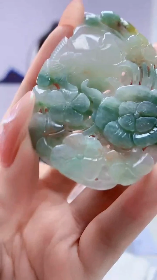 【闪购商品】定制翡翠未镶嵌4688DD-毛货挂件78