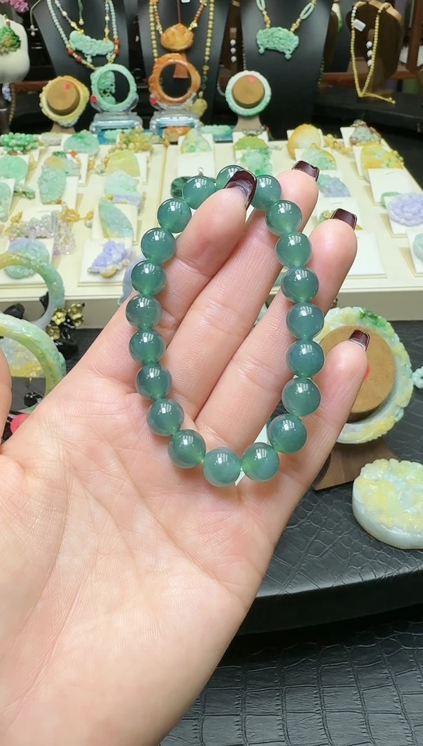 【闪购商品】翡翠手串未镶嵌天然翡翠圆珠单圈