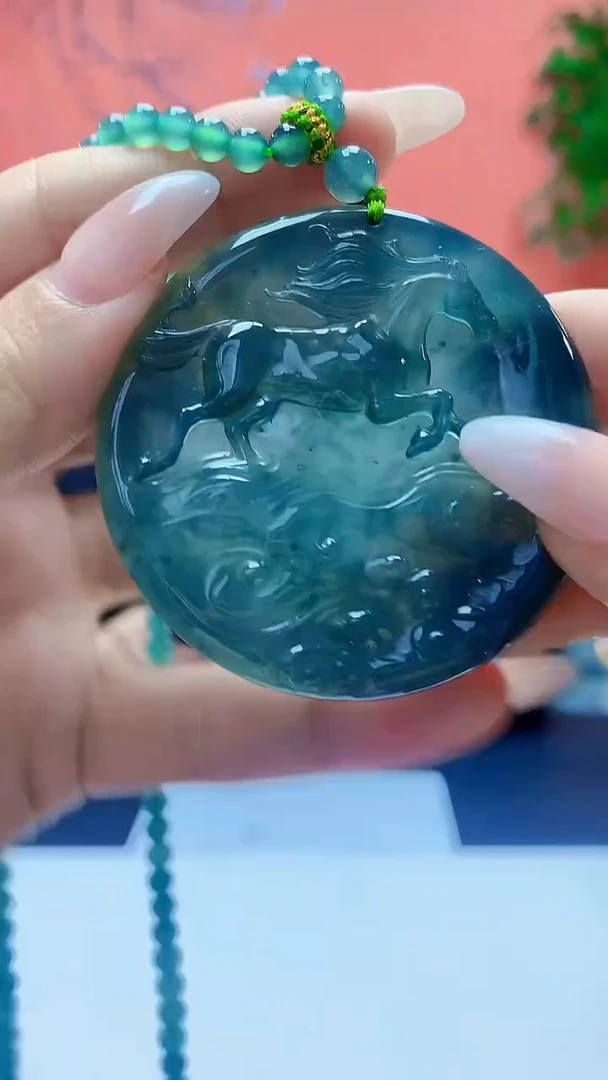 未镶嵌定制翡翠5159ty-毛货挂件100