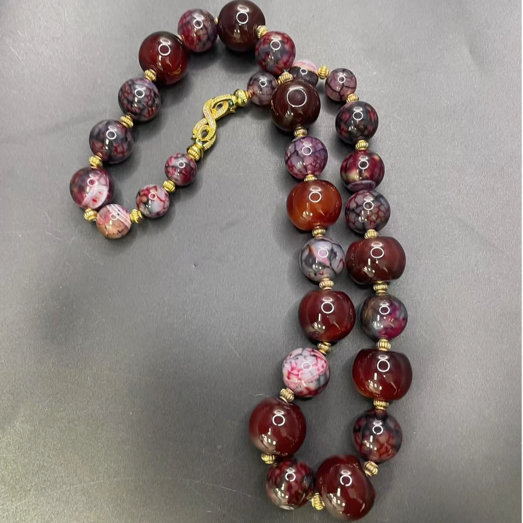 【小杰推荐】紫金狼雪圆珠项链 （多样性发其一）10462