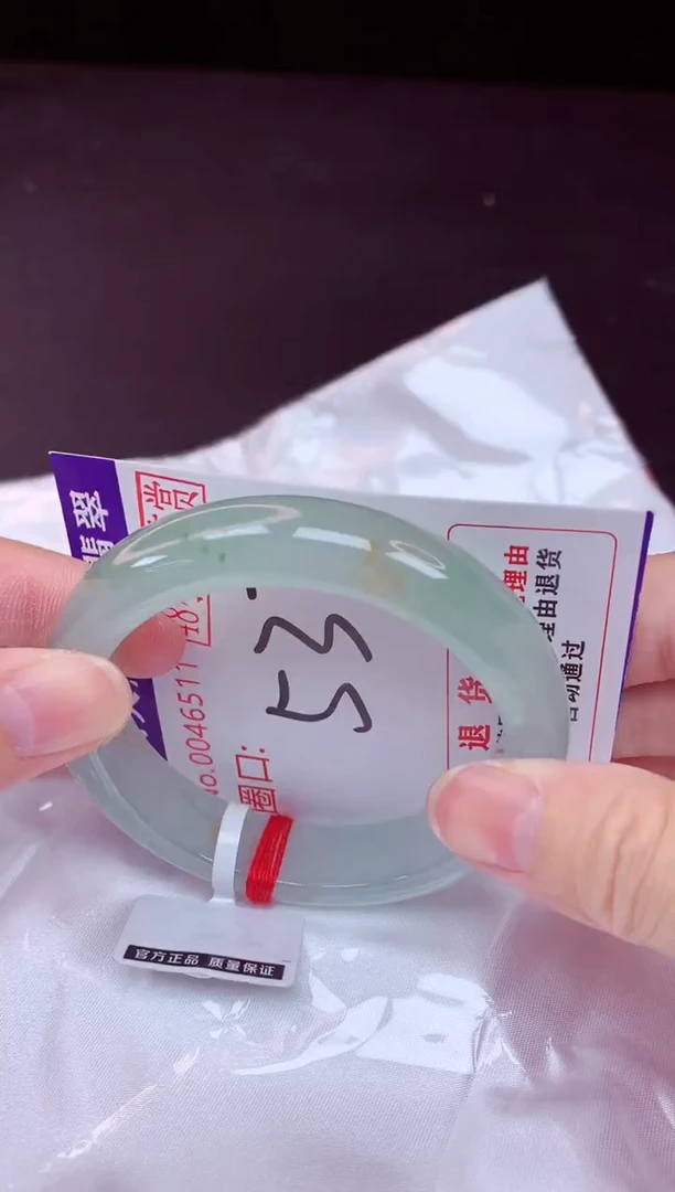 未镶嵌手镯翡翠53（48小时鉴赏期 ）