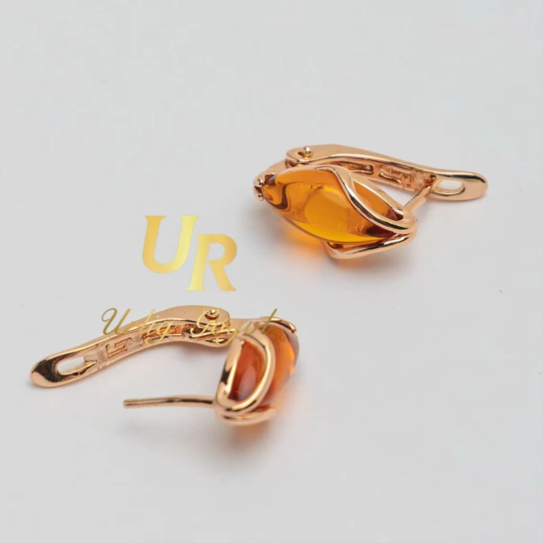 合金耳饰 18- 【顺丰包邮-无运费险】果实耳扣 玫瑰金色 民族耳饰