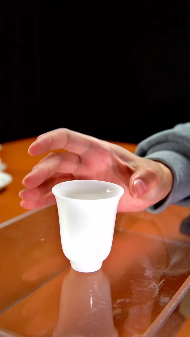 其他陶瓷《言泥陶瓷》冰种羊脂玉手工素烧系列 品茗杯