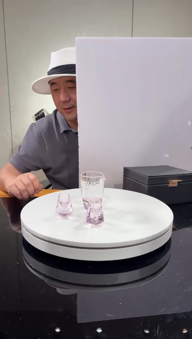 摆件紫罗兰白酒杯一壶两杯