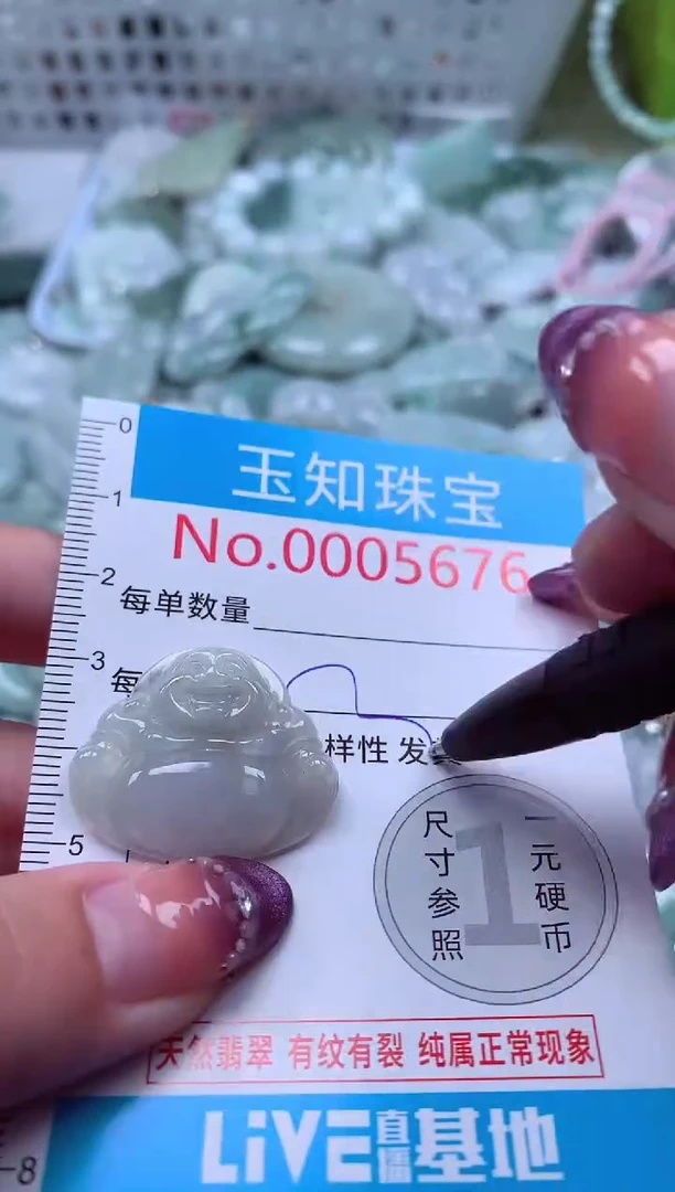 翡翠未镶嵌吊坠(不含链)5676