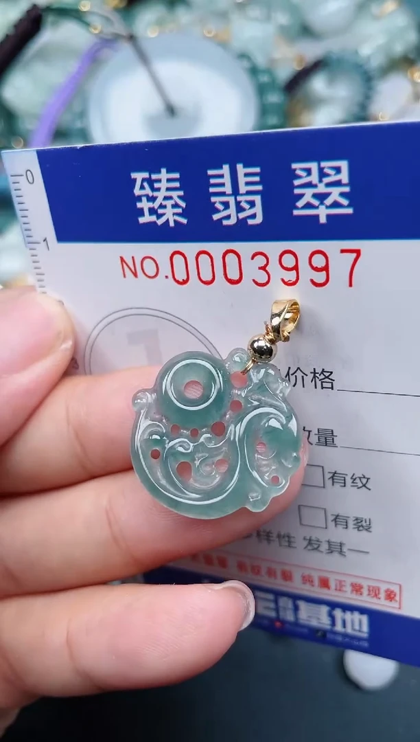 翡翠未镶嵌颈饰.0003997