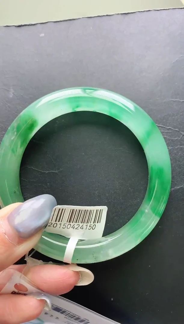 未镶嵌手镯石英质玉序号35圈口54+