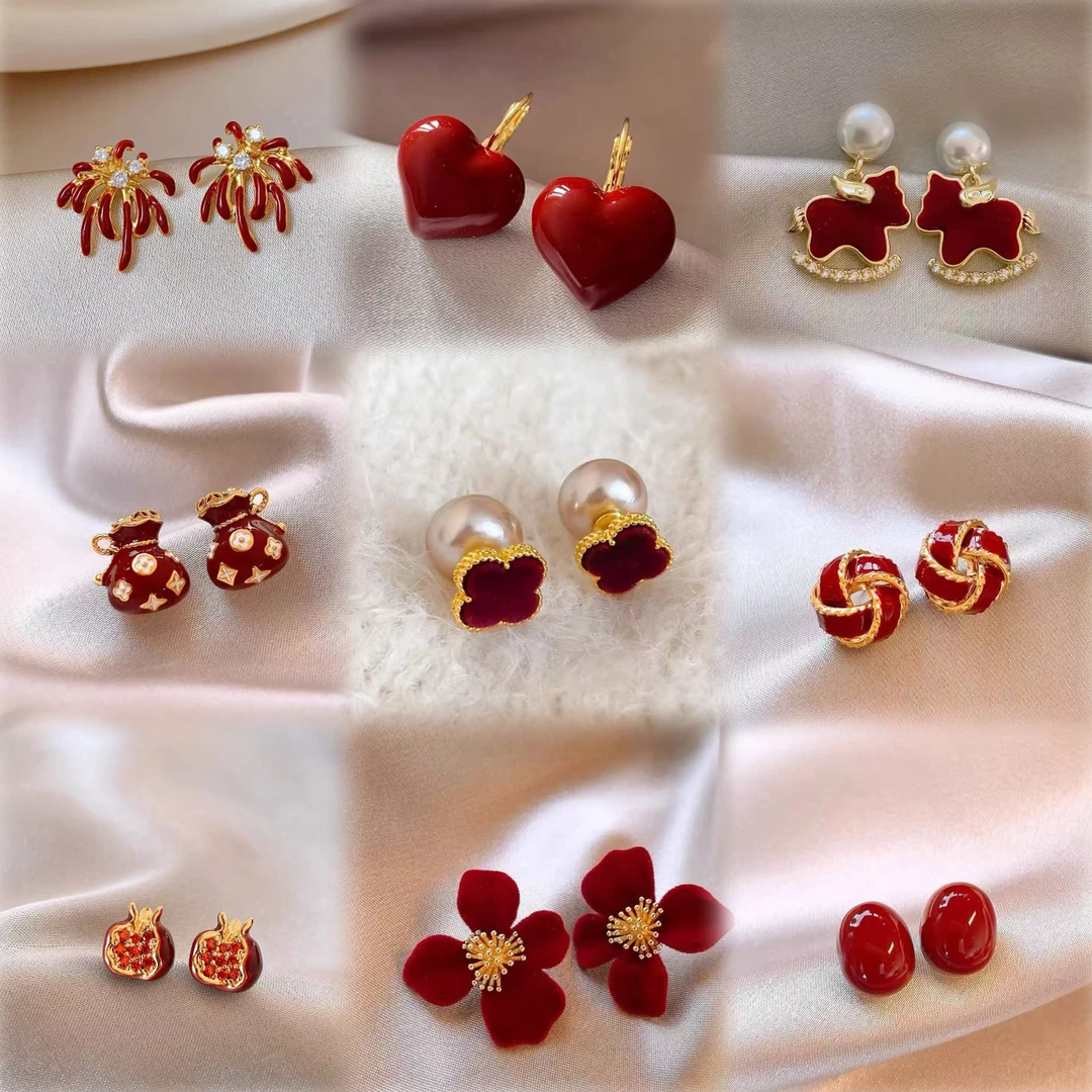 铜合金耳饰 （66）时尚优雅气质百搭高级感耳饰合集