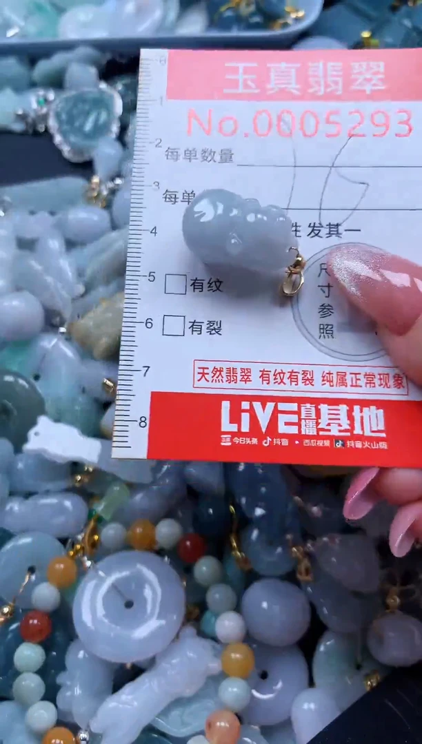 翡翠未镶嵌吊坠(不含链)5293