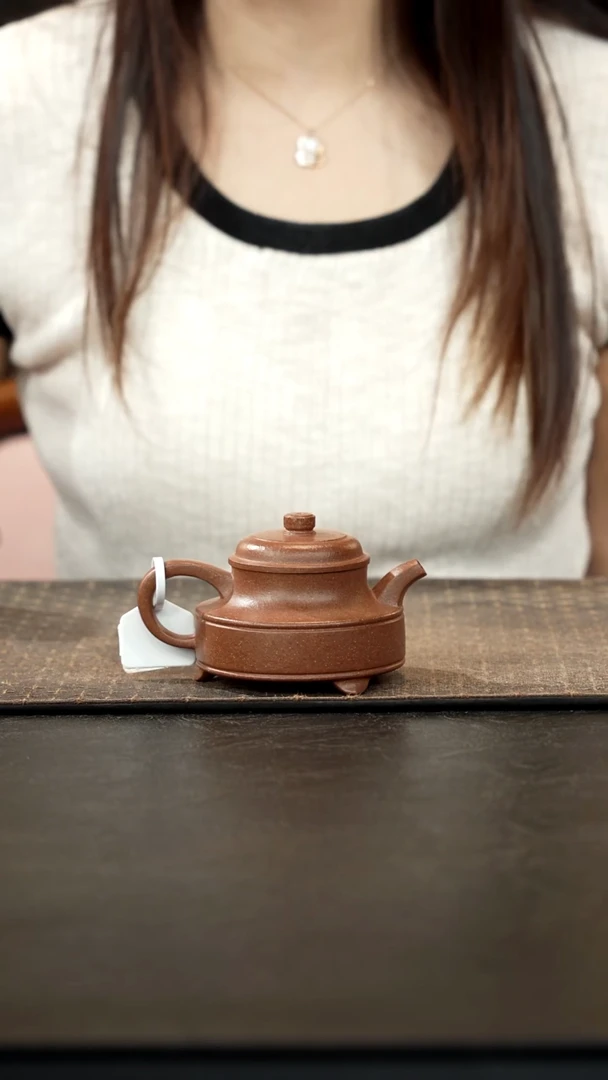 茶壶紫砂桃花泥朝汉壶150cc