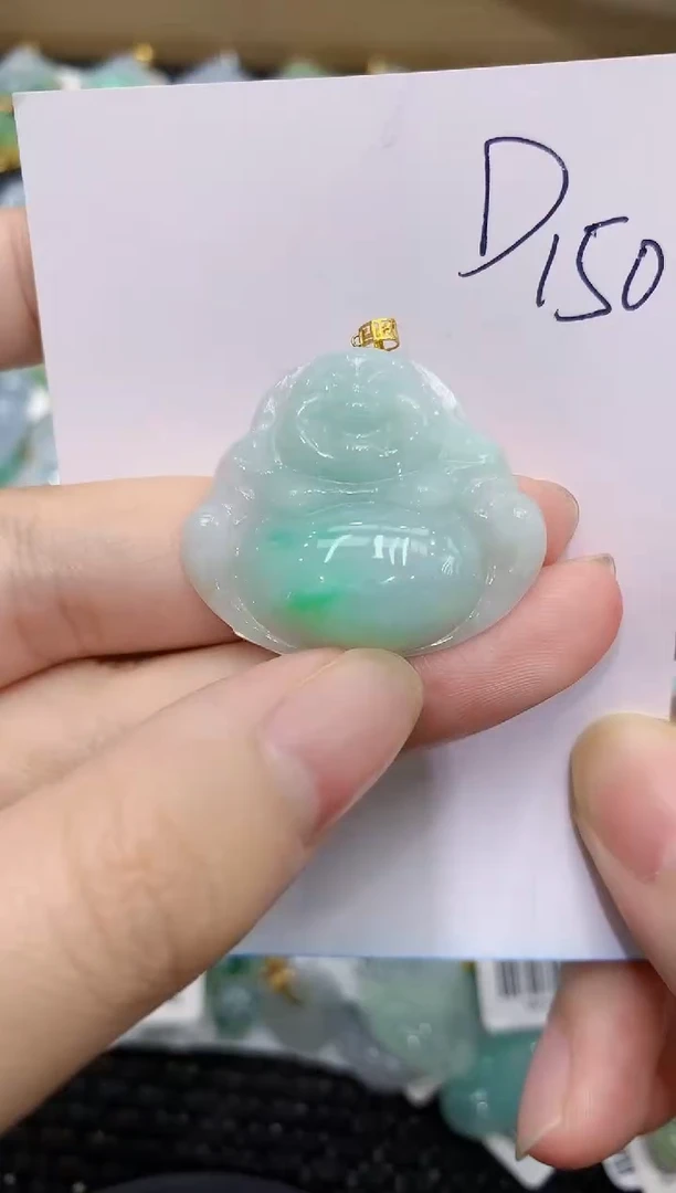 翡翠18K金镶嵌颈饰111111111