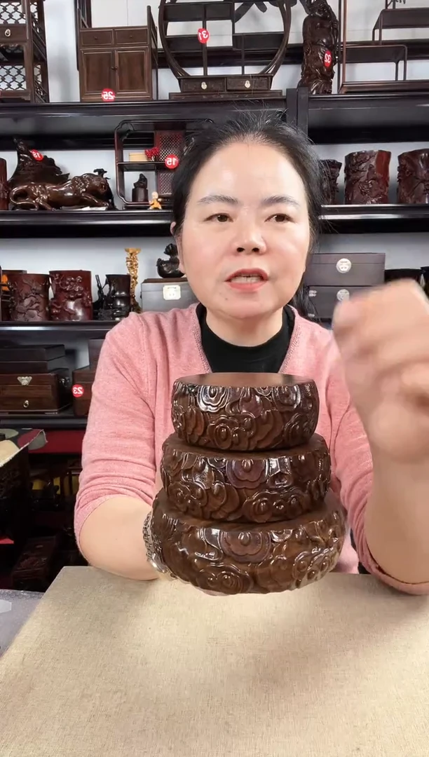 木云纹一套老李红木工艺品