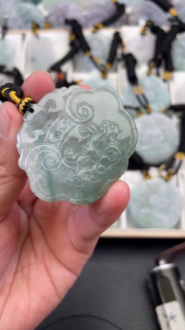 颈饰未镶嵌翡翠天然缅甸翡翠A货248