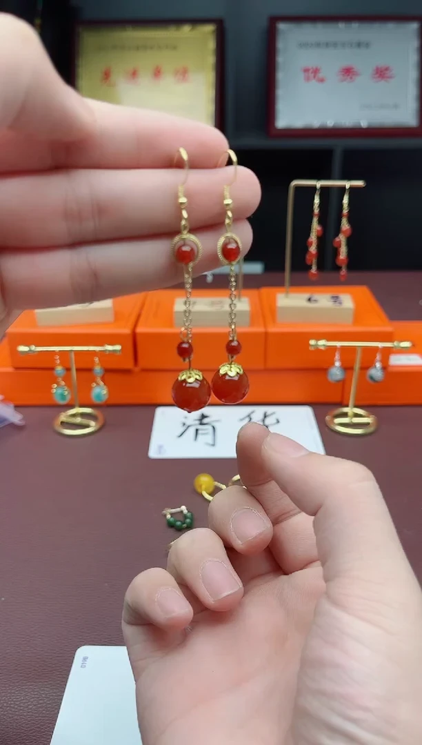 未镶嵌耳饰玛瑙/玉髓331