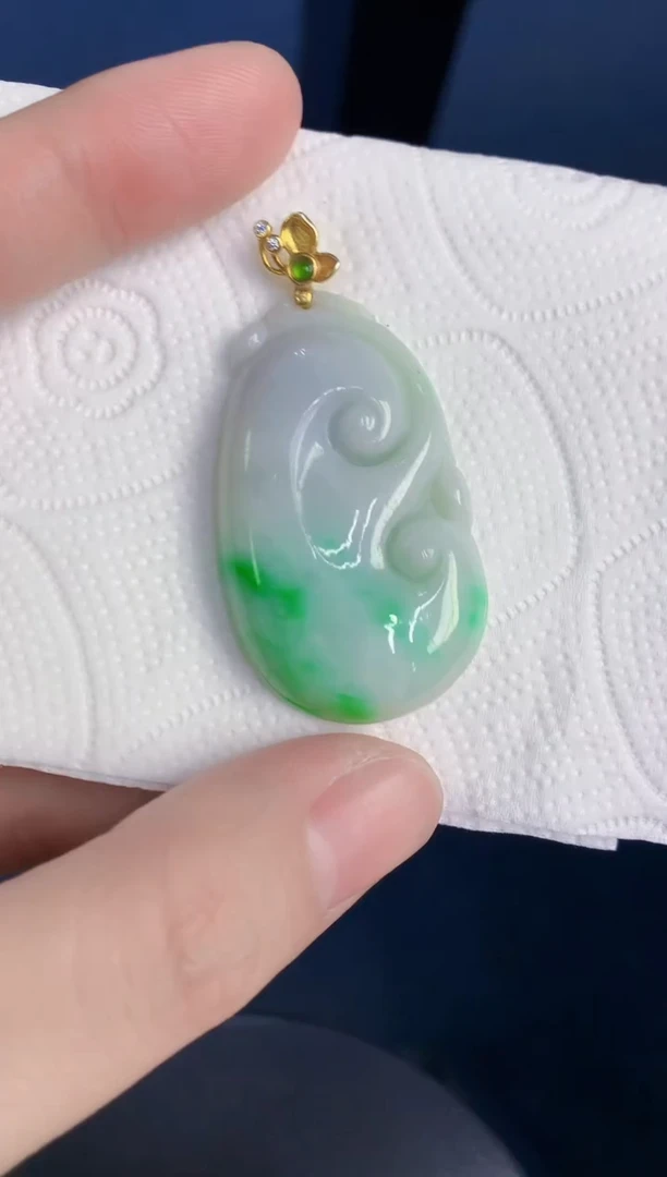 颈饰未镶嵌翡翠天然翡翠缅甸A货