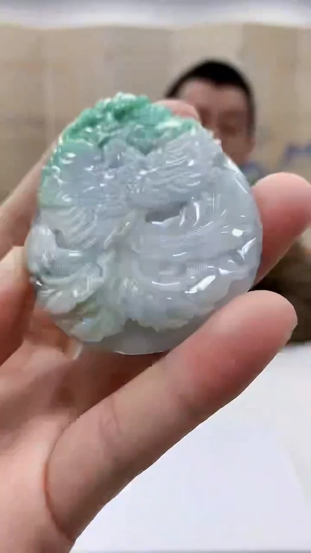 【闪购商品】定制翡翠未镶嵌4812bb-毛货挂件13
