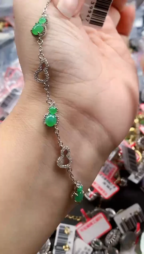 银S925镶嵌戒指翡翠天然A货缅甸翡翠