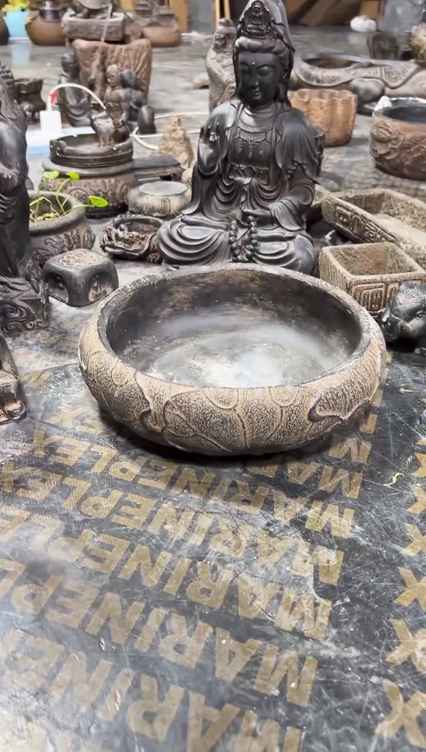 陶土【火山泥】荷韵盆