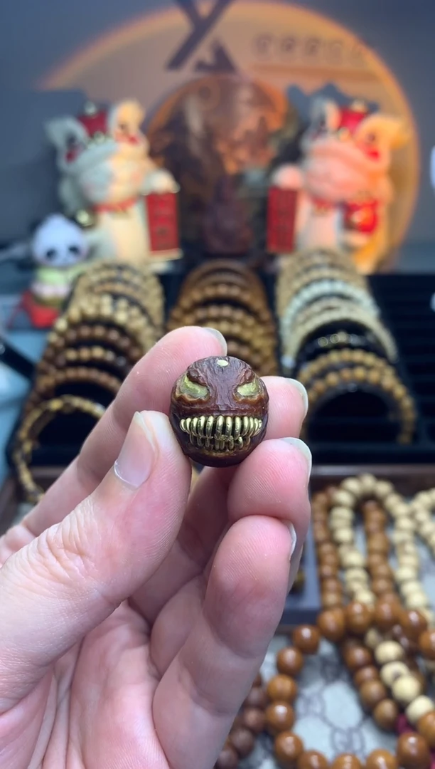 紫金鼠把件紫金鼠雕刻单颗满镶嵌毒液卡18mm