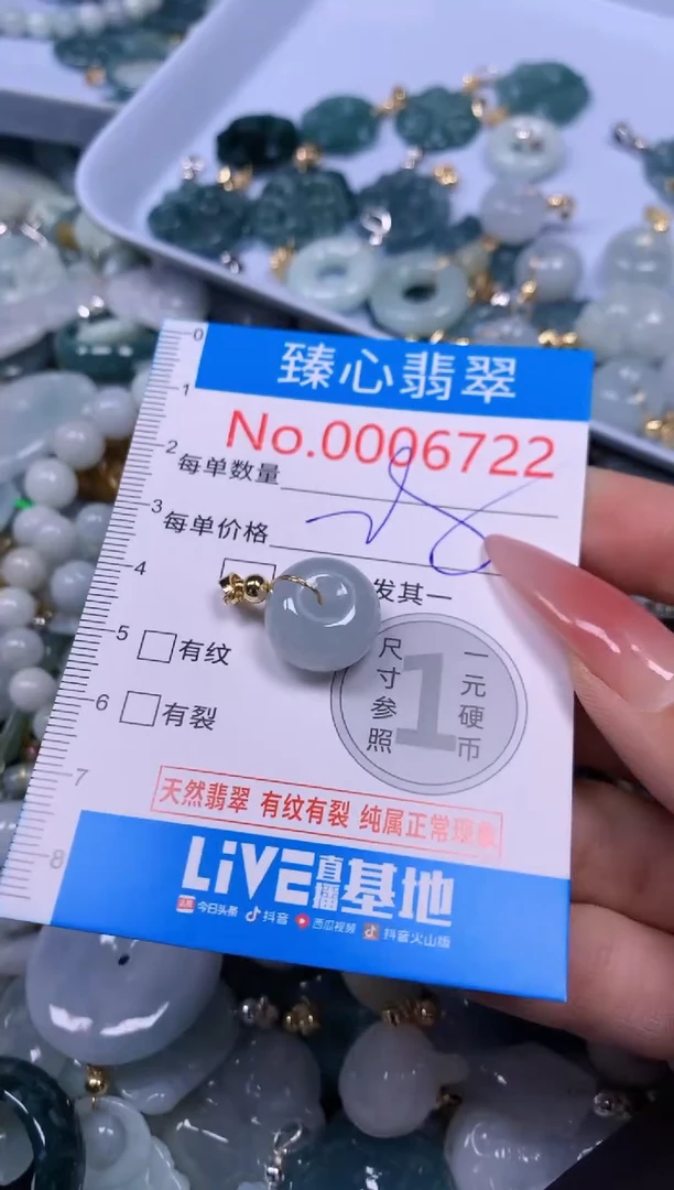 【闪购商品】翡翠颈饰未镶嵌含绳0006722