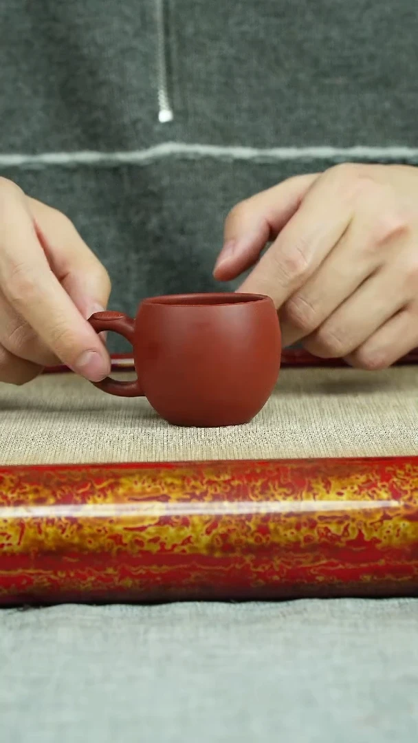 【闪购商品】紫砂茶杯把杯 大红袍