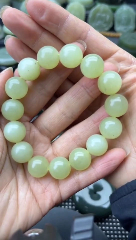 未镶嵌和田玉珠宝半成品手串