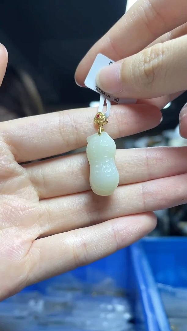 和田玉银S925镶嵌颈饰（多样性发一件）