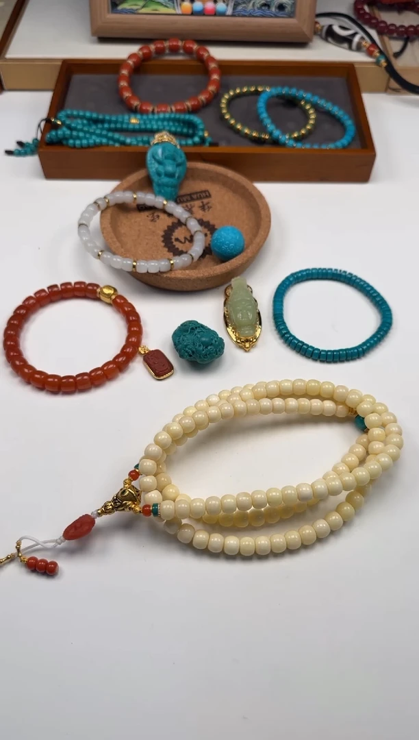 未镶嵌绿松石手串手串秋*～手串手串