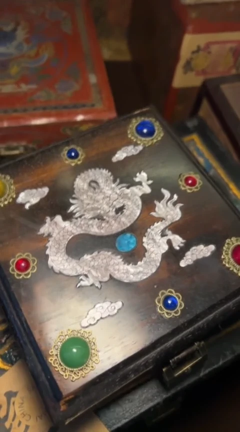 木--AM福利-复古工艺--开/多彩龙木盒