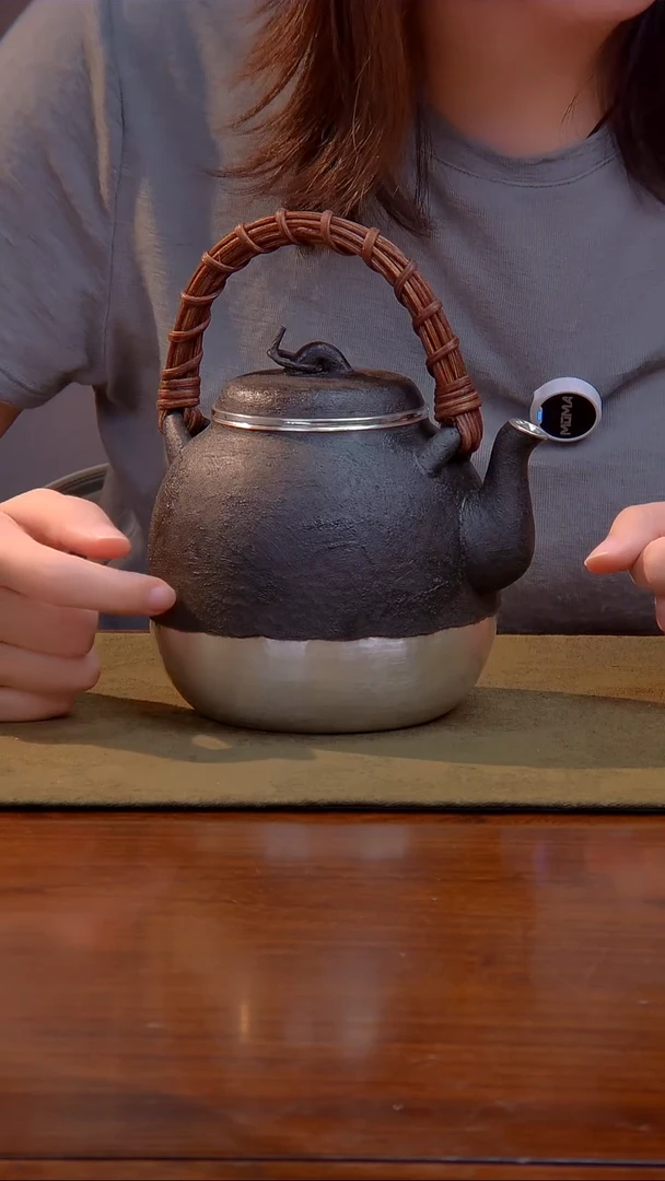 大千手作 铁包银 足银 烧水壶
