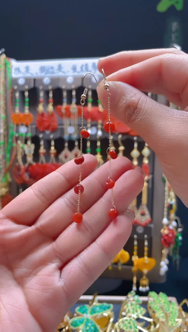 【闪购商品】翡翠耳饰合金078翡翠饰品