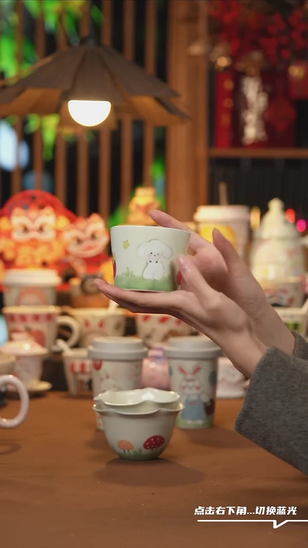 【闪购商品】杯子E033创意手绘陶瓷水杯