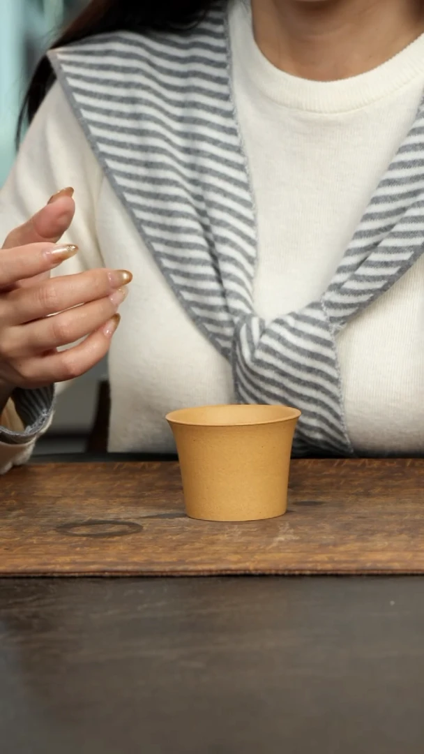 茶壶紫砂马蹄杯黄段70cc