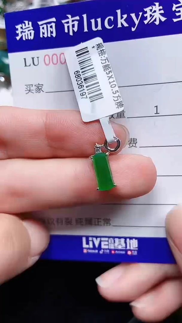 颈饰银S925镶嵌翡翠0276