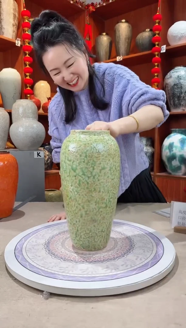 【闪购商品】瓶陶瓷花瓶 无花 春意盎然大号