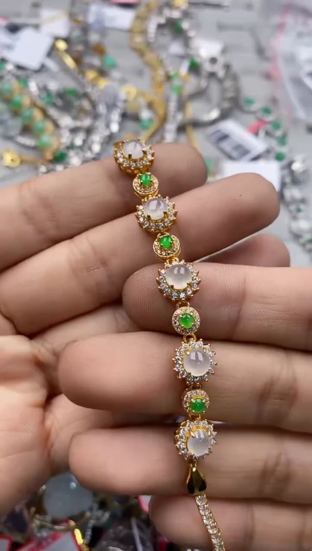 银S925镶嵌戒指翡翠101010---2