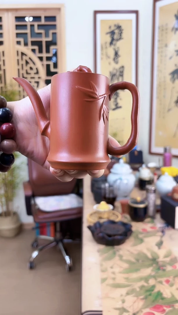 竹节紫砂壶竹节紫砂壶