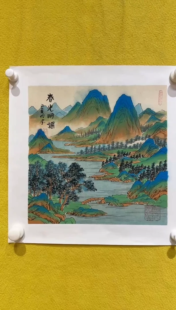 国画梁兆金/精品国画/1平尺