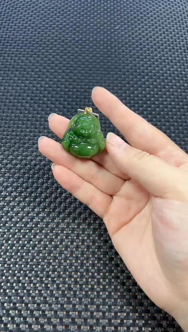 颈饰18K金镶嵌和田玉（多样性发一件）0635