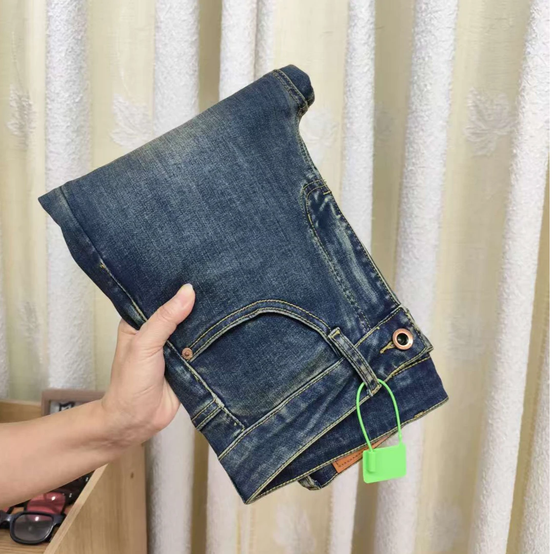 八分/九分2025秋冬新款牛仔裤男士修身直筒弹力复古水洗休闲长裤