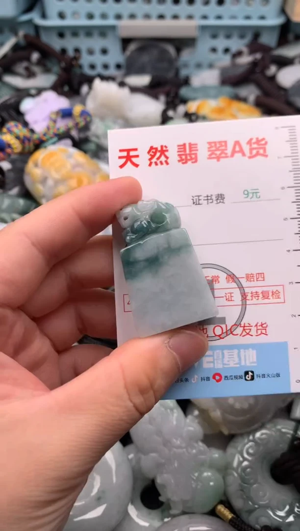 翡翠未镶嵌吊坠(不含链)1
