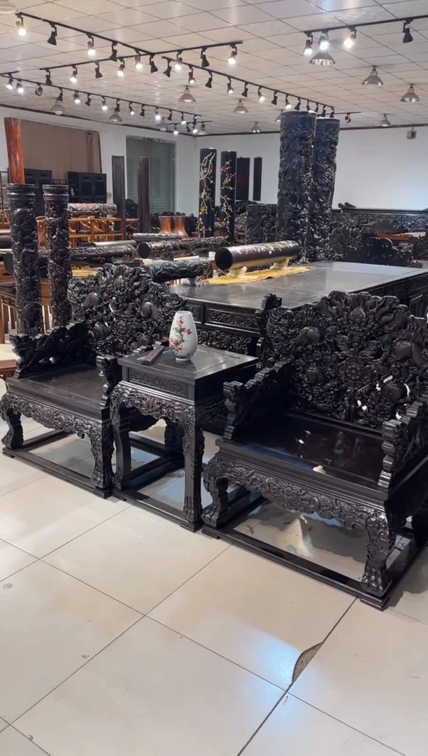 木木雕款涛*椅子三件套